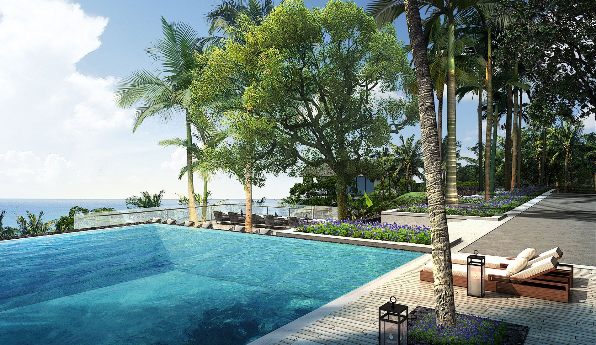 Palau Sunrise Sea View Landison Retreat piscine 5 étoiles